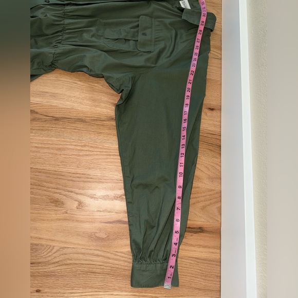 SOLD______Vintage 100% Cotton Button Front Long Sleeve Maxi Shirt Dress Size 18 - Picture 6 of 12